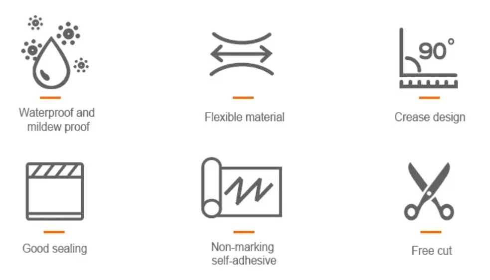 mouldproof caulk tape feature